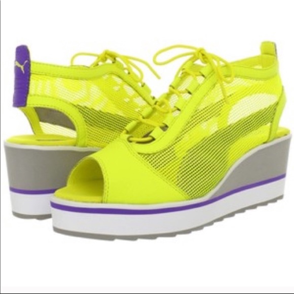 puma madeira wedge sneakers
